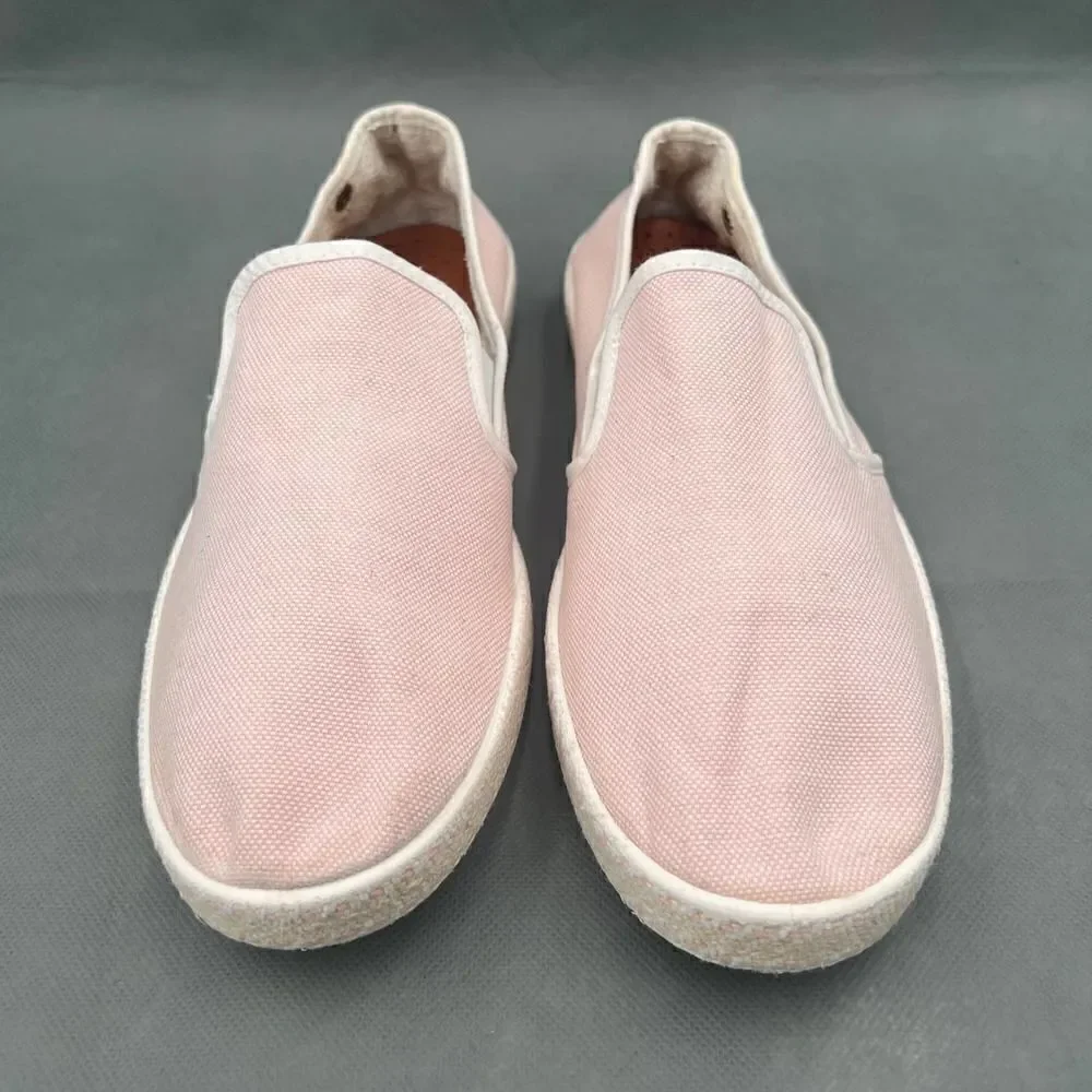Rivieras Nymphe Cotton Canvas Slip On Classic Pink Canvas Sneakers Size 40